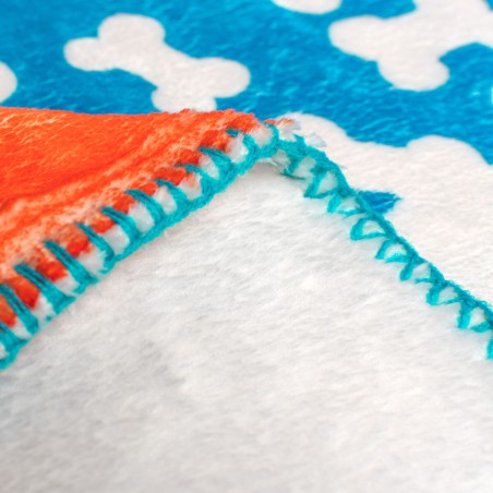 Manta HappyFriday Mr Fox Dogs Multicolor Microfibra 110 x 140 cm (Perr