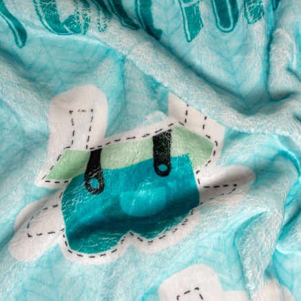 Couverture HappyFriday Mr Fox Piggys Multicouleur Microfibre 110 x 140 2