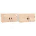 Armoires murales 2 pcs 60x30x30 cm Bois de pin massif