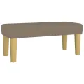 cadre de lit avec matelas Taupe 100x200 cm Tissu