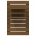 Étagères de chevet murales 2 pcs Marron miel Bois de pin massif