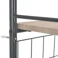 Ensemble à dîner pliant 3 pcs et étagère de rangement MDF acier