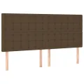 cadre de lit avec matelas Marron foncé 200x200 cm