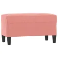 Banc Rose 70x35x41 cm Velours