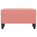 Banc Rose 70x35x41 cm Velours