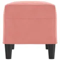 Banc Rose 70x35x41 cm Velours