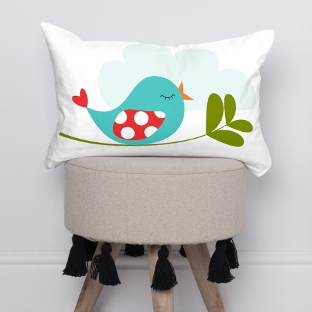 Housse de coussin HappyFriday Mr Fox Little Birds Multicouleur 50 x 30