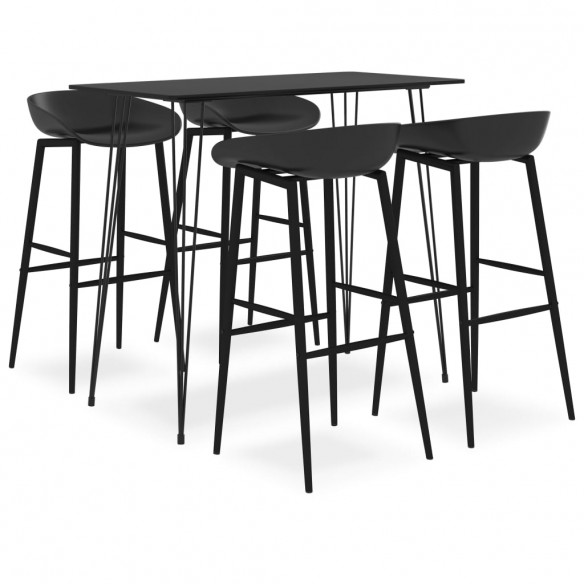 Ensemble de bar 5 pcs Noir