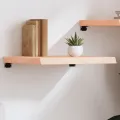 Étagère murale 60x50x(2-6) cm bois de chêne massif non traité