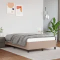 Cadre de lit sans matelas cappuccino 120x200 cm similicuir