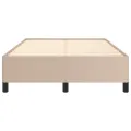 Cadre de lit sans matelas cappuccino 120x200 cm similicuir