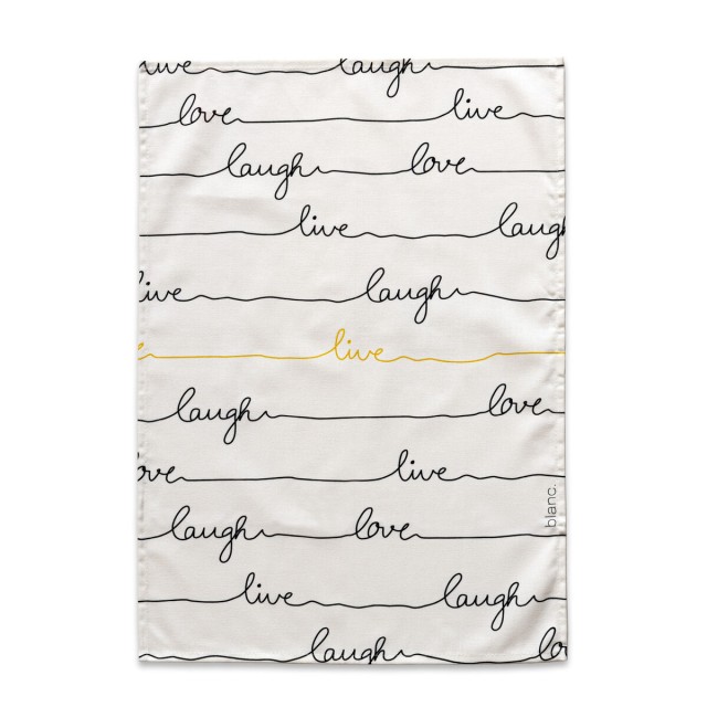 Paño de Cocina HappyFriday Blanc Live Multicolor 70 x 50 cm (2 Unidad