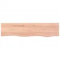 Étagère murale marron clair 80x20x4 cm bois chêne massif traité