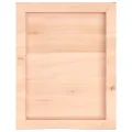 Étagère murale 40x50x(2-4)cm bois de chêne massif non traité