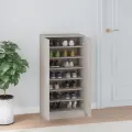 Armoire à chaussures Gris béton 55x35x108 cm Bois d'ingénierie
