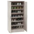 Armoire à chaussures Gris béton 55x35x108 cm Bois d'ingénierie