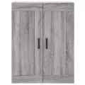 Buffet haut Sonoma gris 69,5x34x180 cm Bois d'ingénierie