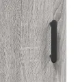 Buffet haut Sonoma gris 69,5x34x180 cm Bois d'ingénierie