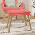 Repose-pied Rose 45x29,5x35 cm Velours