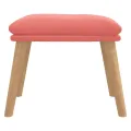 Repose-pied Rose 45x29,5x35 cm Velours