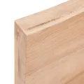 Étagère murale marron clair bois chêne massif traité