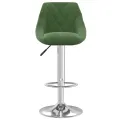 Tabouret de bar Vert foncé Velours