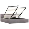 Cadre de lit à rangement hydraulique sans matelas 160x200 cm