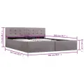 Cadre de lit à rangement hydraulique sans matelas 160x200 cm