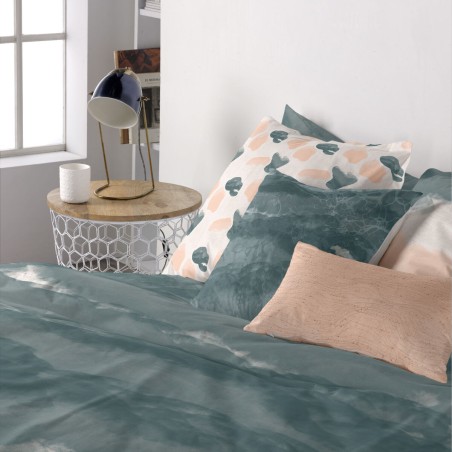 Housse de coussin HappyFriday Blanc Seaside Multicouleur 2 Pièces