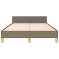 Cadre de lit sans matelas taupe 120x200 cm tissu