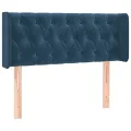 Tête de lit à LED Bleu foncé 103x16x78/88 cm Velours