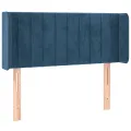Tête de lit à LED Bleu foncé 103x16x78/88 cm Velours
