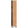 Armoire de bain chêne fumé 30x30x190 cm bois d'ingénierie