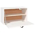 Armoire murale Blanc 60x30x35 cm Bois de pin massif