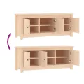 Armoire à chaussures 110x38x45,5 cm Bois de pin massif