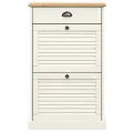 Armoire à chaussures VIGO 60x35x96 cm blanc bois massif de pin
