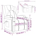 Fauteuil de massage Rouge bordeaux Similicuir