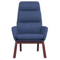 Chaise de relaxation Bleu Tissu