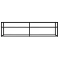 Meuble TV Marbre blanc 160x40x40,5 cm Verre trempé