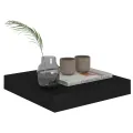 Étagère flottante murale noir 23x23,5x3,8 cm MDF