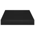 Étagère flottante murale noir 23x23,5x3,8 cm MDF