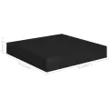 Étagère flottante murale noir 23x23,5x3,8 cm MDF