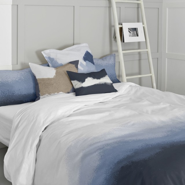 Housse de coussin HappyFriday Blanc Nightfall Multicouleur 60 x 60 cm