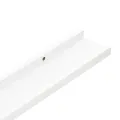 Étagères à rebord pour cadre photo 2 pcs Blanc 80x9x3 cm MDF