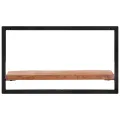 Étagères murales 2 pcs 60x25x35 cm Bois d'acacia et acier