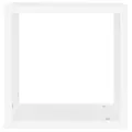 Étagères cube murales 6 pcs blanc 30x15x30 cm