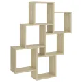 Étagère murale cube Chêne sonoma 78x15x93 cm Bois d’ingénierie