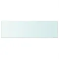 Panneaux d'étagère 2 pcs Verre Transparent 80 x 25 cm