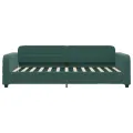 Lit de repos sans matelas vert foncé 100x200 cm velours