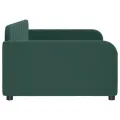 Lit de repos sans matelas vert foncé 100x200 cm velours